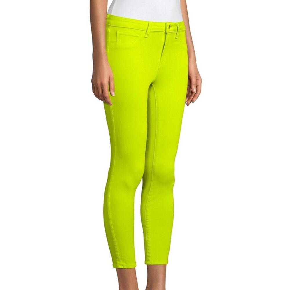 High-Rise Ankle Skinny Neon Jeans NWOT XS 24